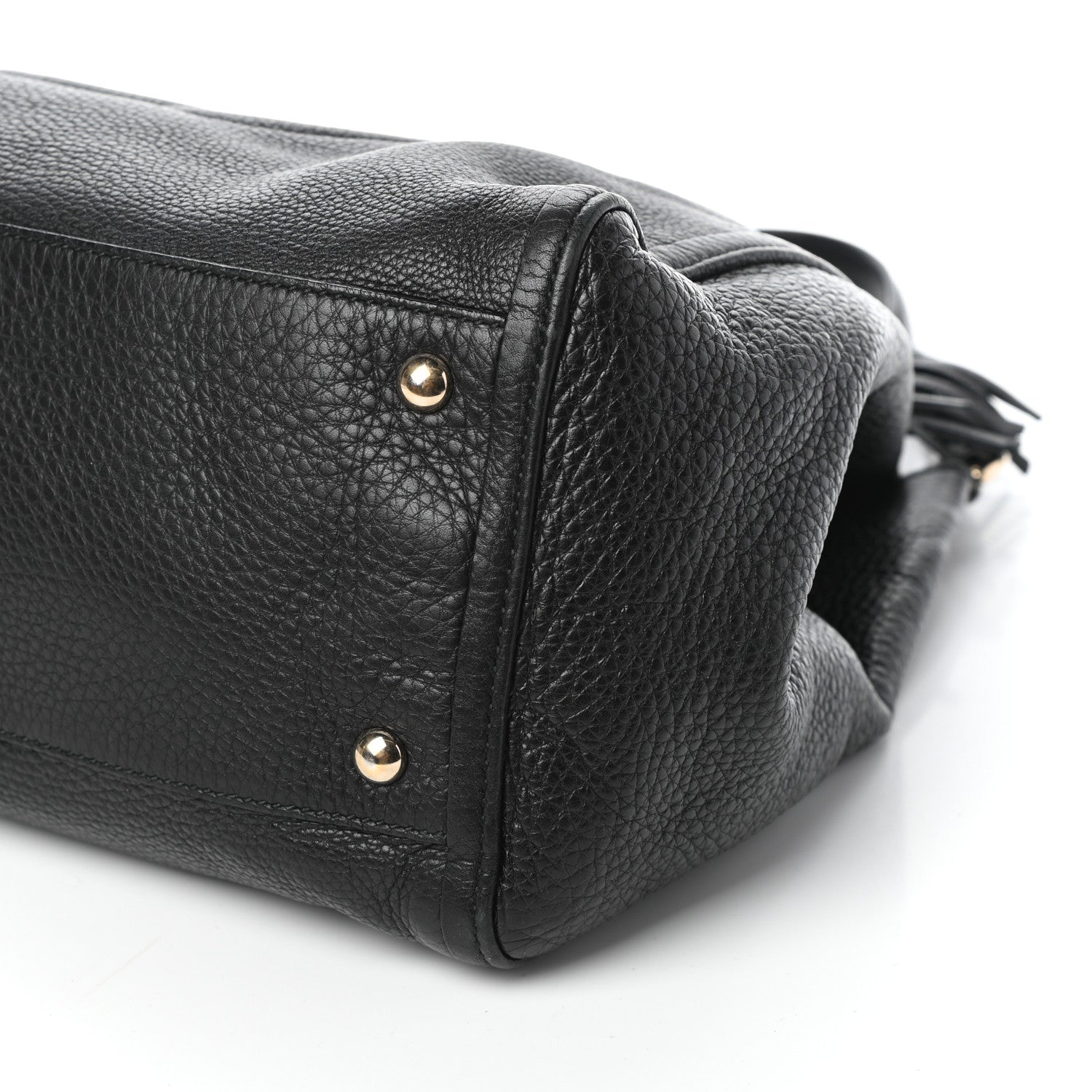 Gucci Pebbled Calfskin Medium Soho Shoulder Bag Black 11 of 11