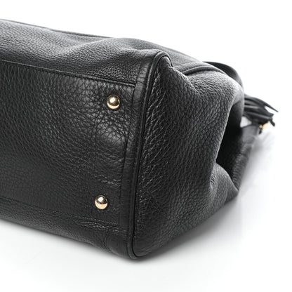Gucci Pebbled Calfskin Medium Soho Shoulder Bag Black 11 of 11