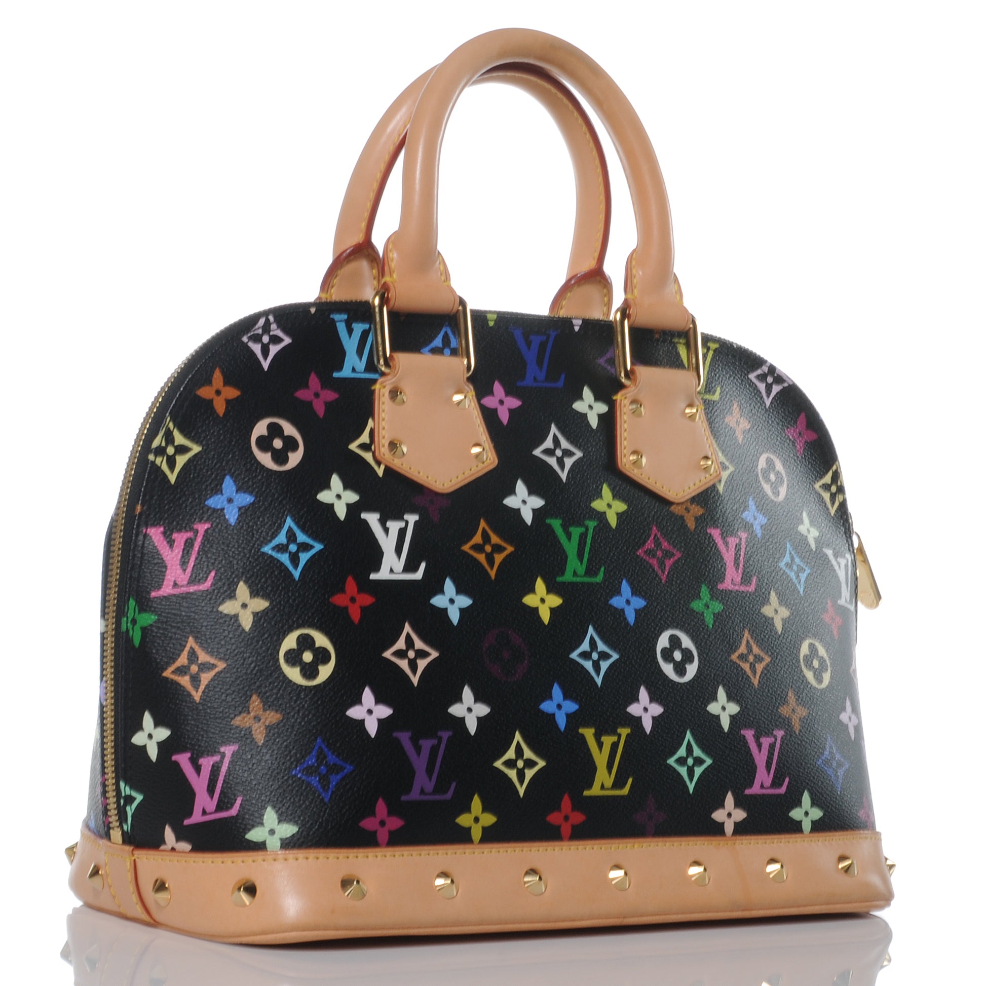 Louis Vuitton Monogram Multicolor Alma Black 4 of 8