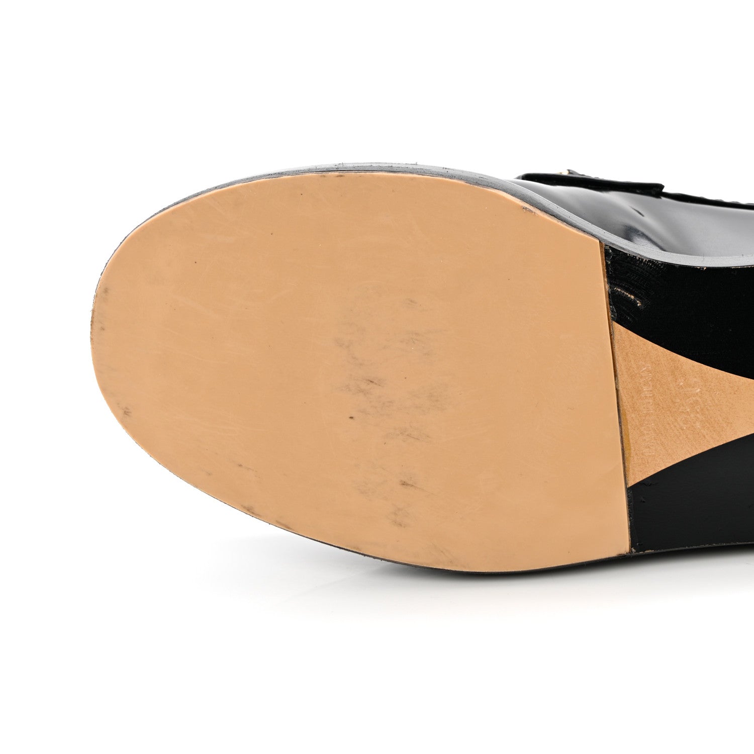 Chanel Shiny Calfskin Logo Loafers 35 Black 16 of 18