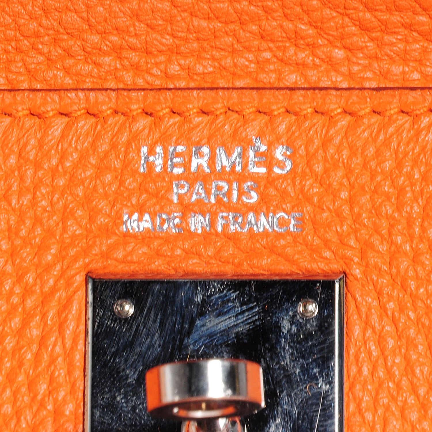 Hermes Togo Kelly Retourne 35 Orange 6 of 13