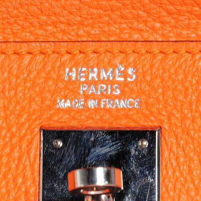 Hermes Togo Kelly Retourne 35 Orange 6 of 13