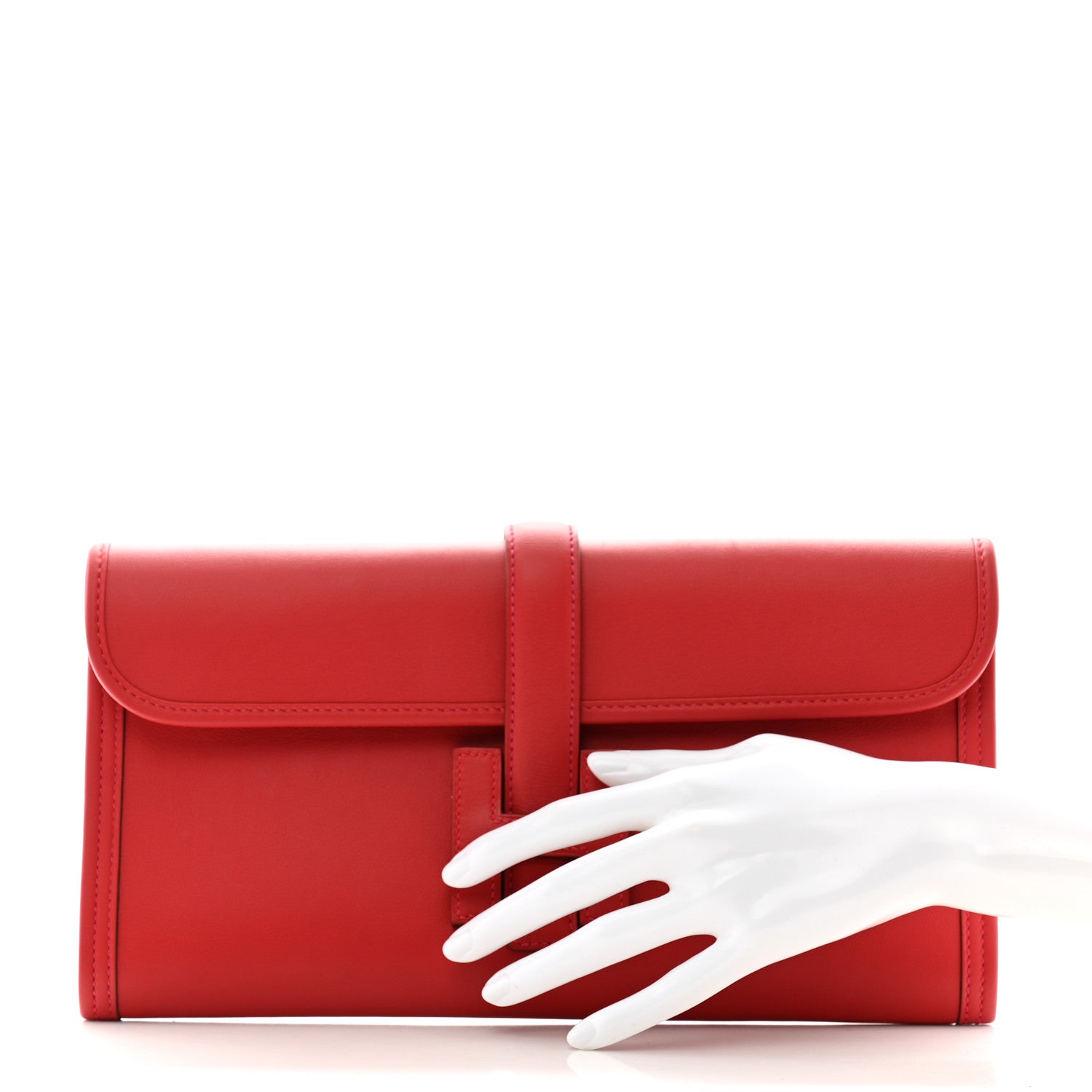 Hermes Swift Jige Elan 29 Clutch Rouge Vif 2 of 8