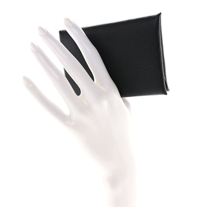 Hermes Epsom Calvi Duo Card Case Black 2 of 8