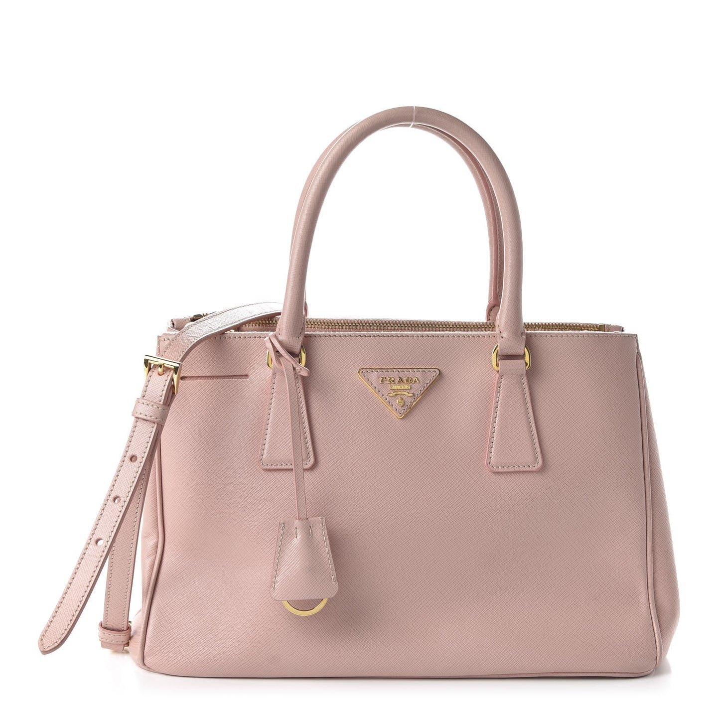 Saffiano Small Galleria Double Zip Tote Orchidea