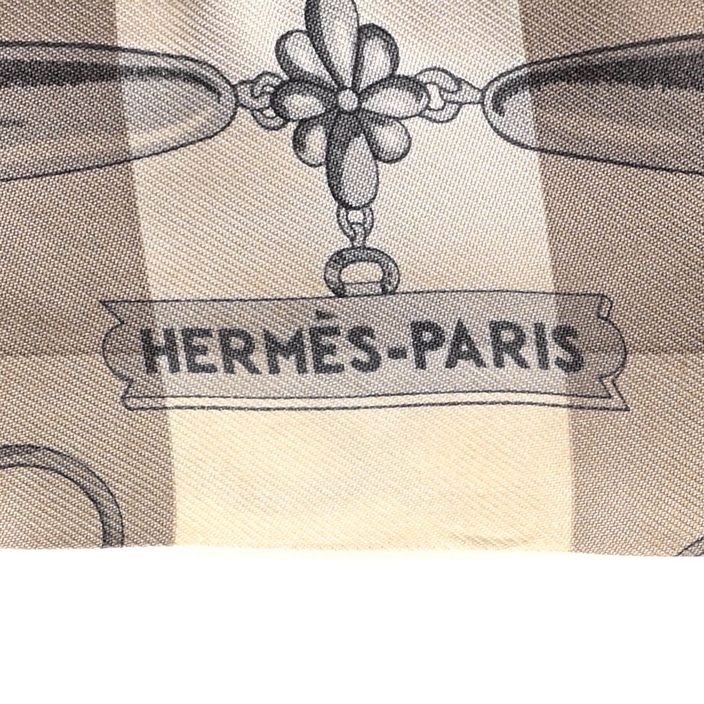 Silk Mors Et Gourmettes Vichy Twilly Etoupe Jaune Vif White