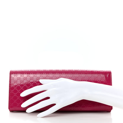 Gucci Patent Microguccissima Small Broadway Clutch Peonia Flower 2 of 8