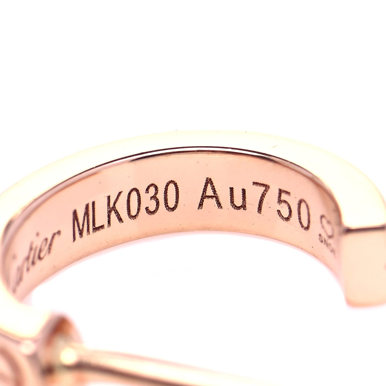 Cartier 18K Pink Gold Small LOVE Hoop Earrings 6 of 8