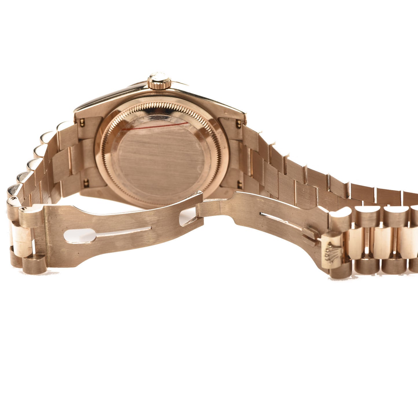 18K Everose Gold Diamond 36mm Oyster Perpetual Day-Date President Watch Rose 118235