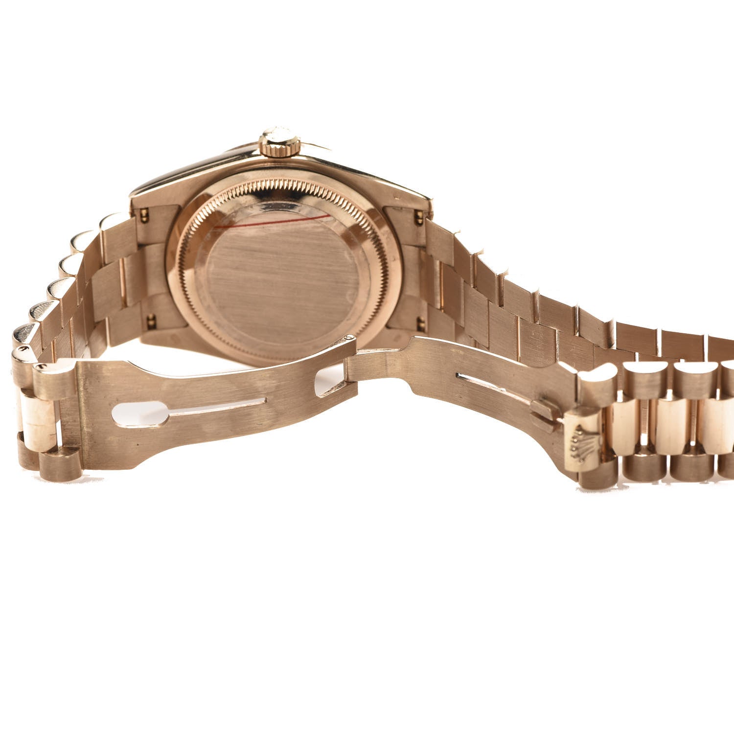 Rolex 18K Everose Gold Diamond 36mm Oyster Perpetual Day-Date President Watch Rose 118235 6 of 6