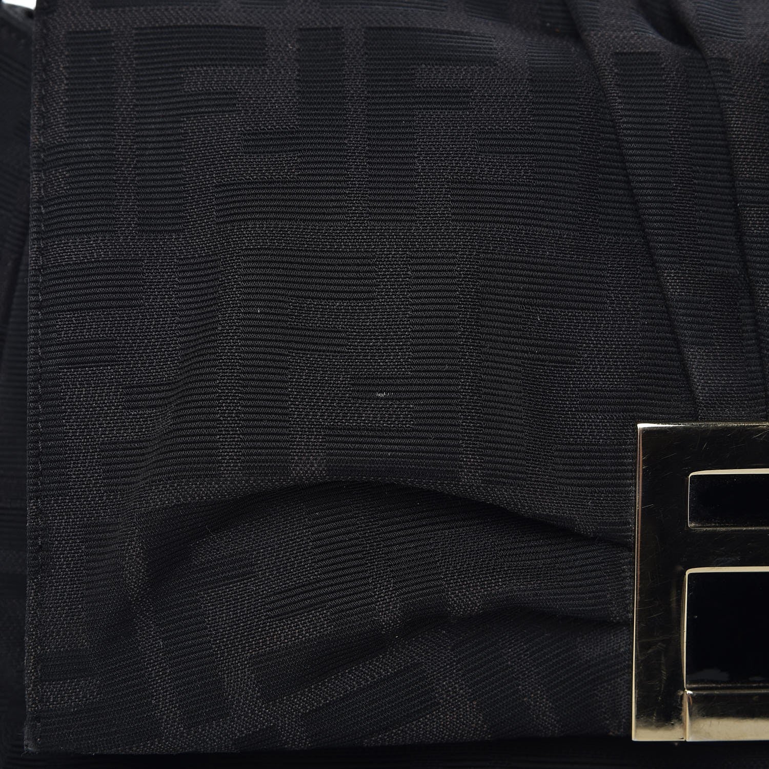 Fendi Zucca Enamel Mia Shoulder Flap Black 12 of 14