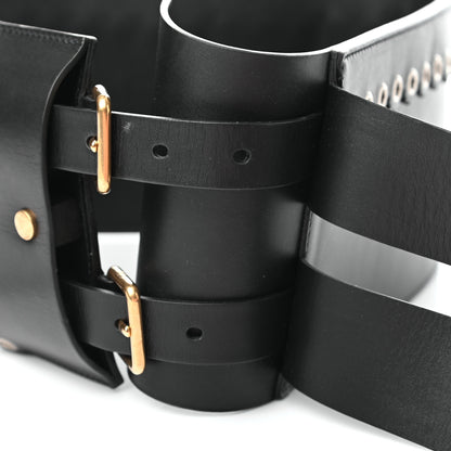 Christian Dior Calfskin Saddle Belt 85 Black 5 of 5