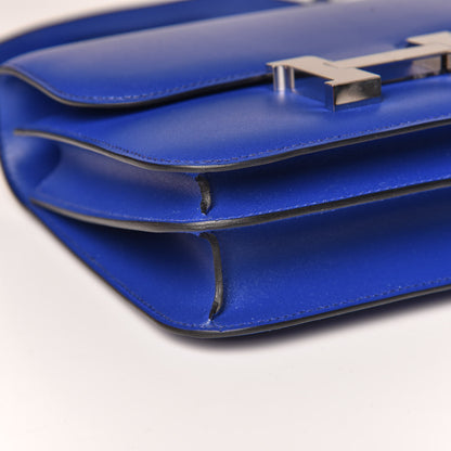 Hermes Tadelakt Constance 18 Bleu Electrique 8 of 19