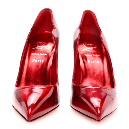 Christian Louboutin Metallic Patent Psychic Crystal Strass Hot Chick Pumps 38 Loubi 3 of 6