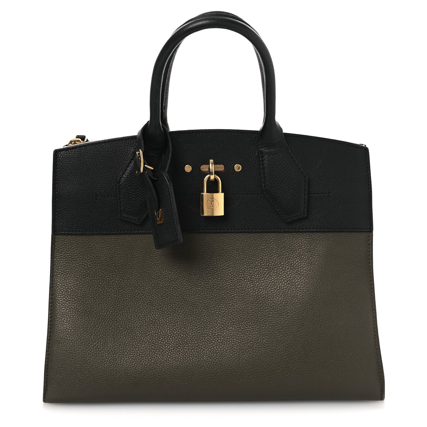 Calfskin City Steamer MM Kaki Black