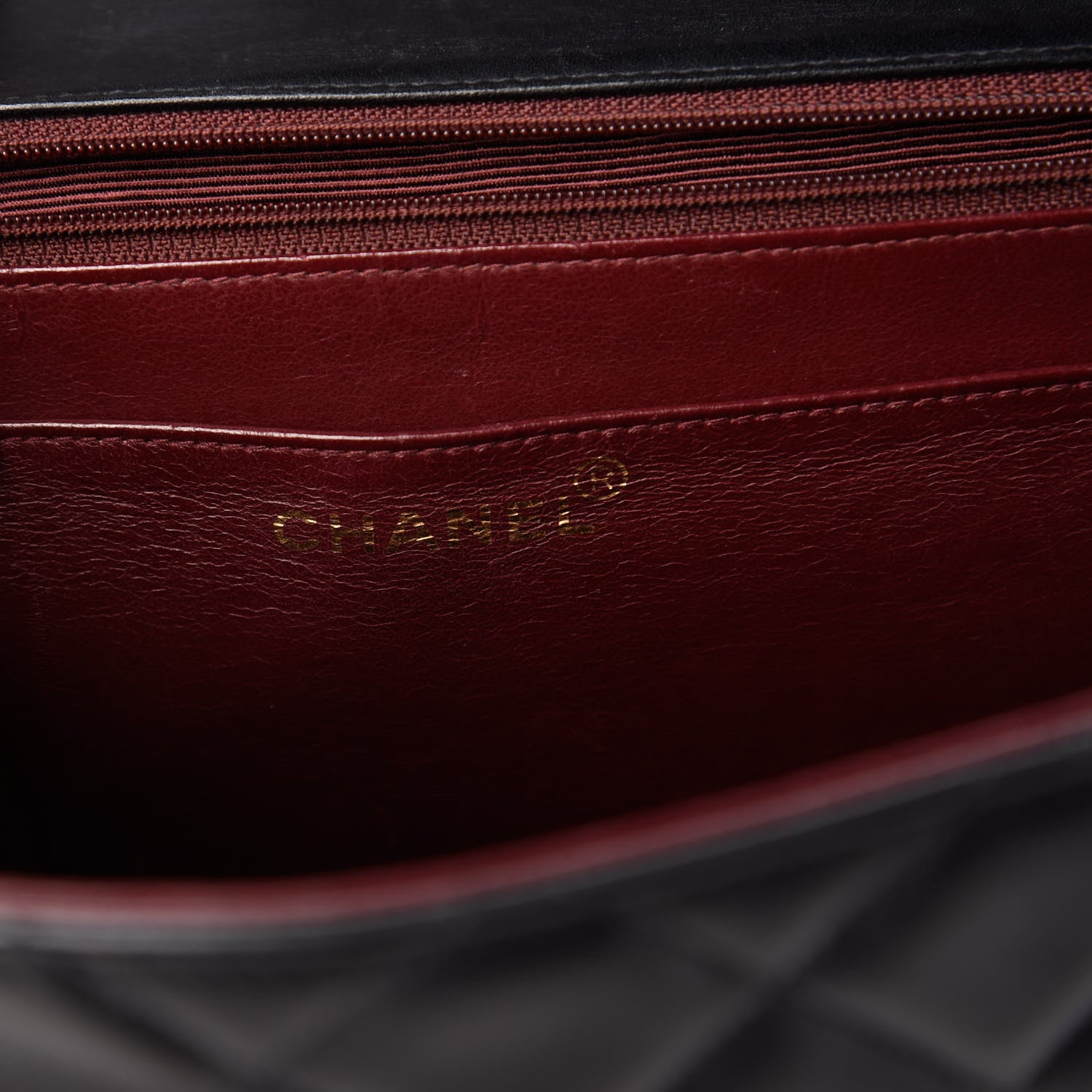 Chanel Lambskin Quilted XL Jumbo Single Flap Black 8 of 10