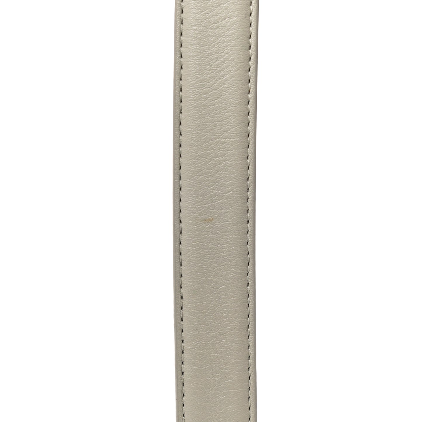 Smooth Calfskin Monogram Square Buckle Belt 80 32 White