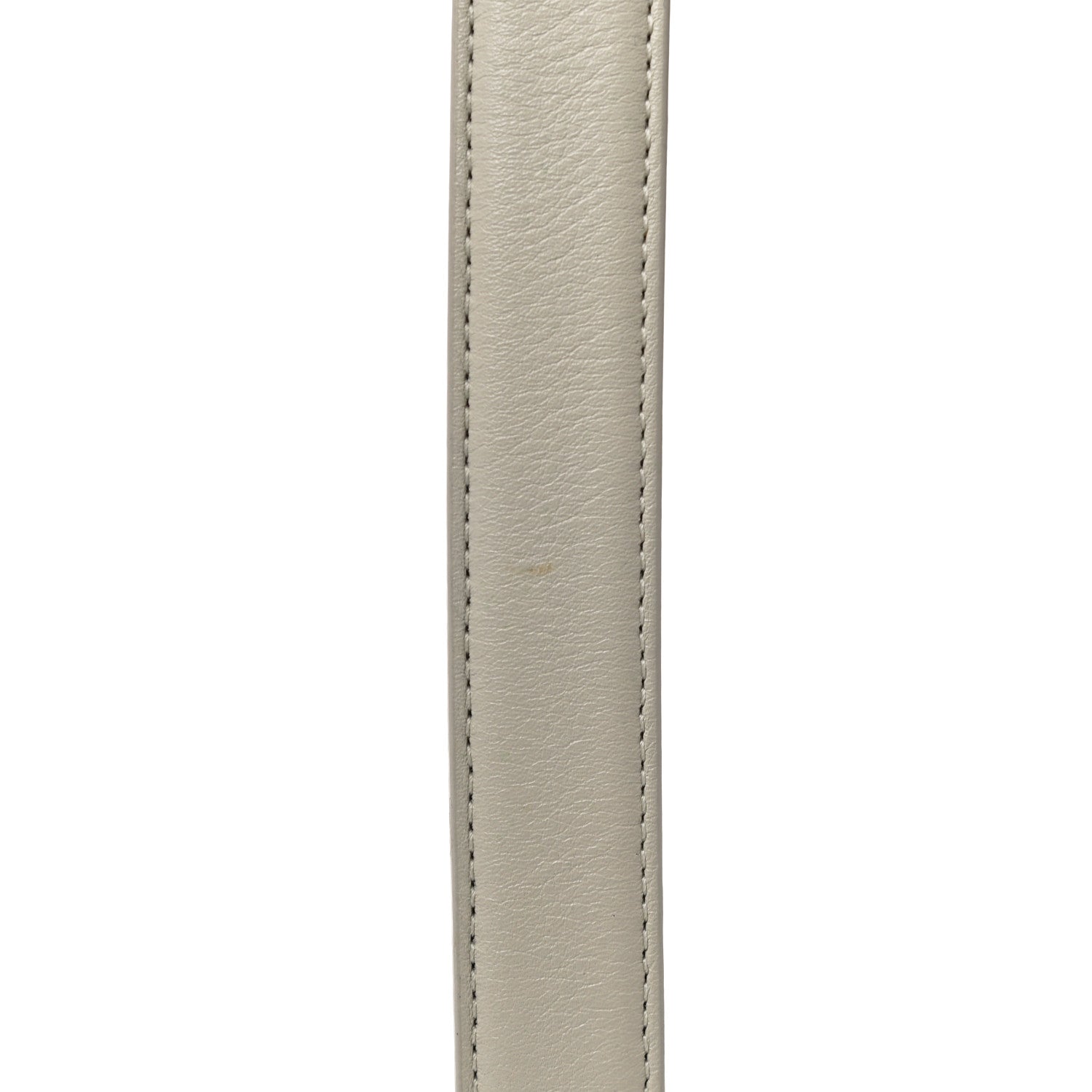 Saint Laurent Smooth Calfskin Monogram Square Buckle Belt 80 32 White 12 of 12