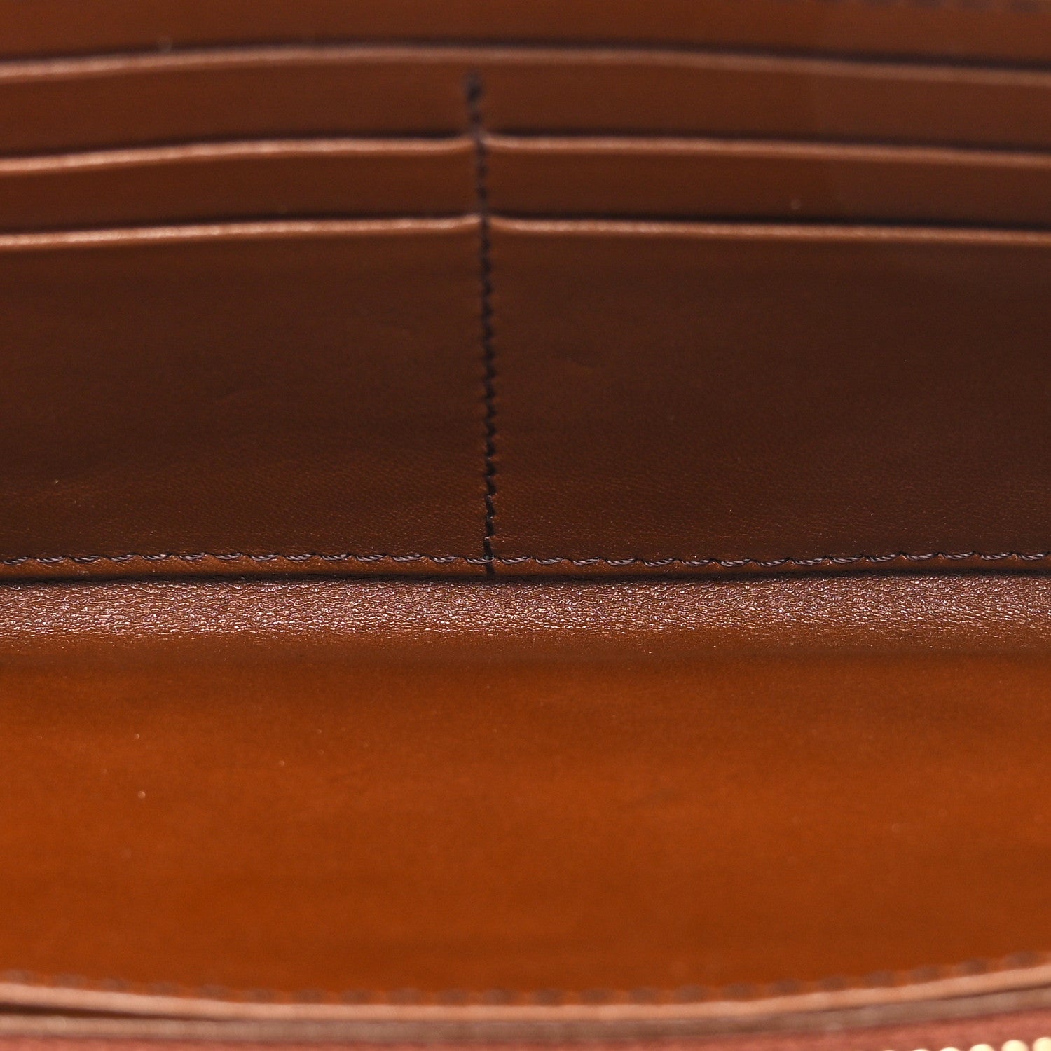 Burberry House Check Bridle Calfskin Ziggy Zip Around Wallet Dark Tan 5 of 10