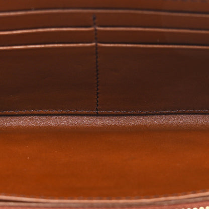 Burberry House Check Bridle Calfskin Ziggy Zip Around Wallet Dark Tan 5 of 10