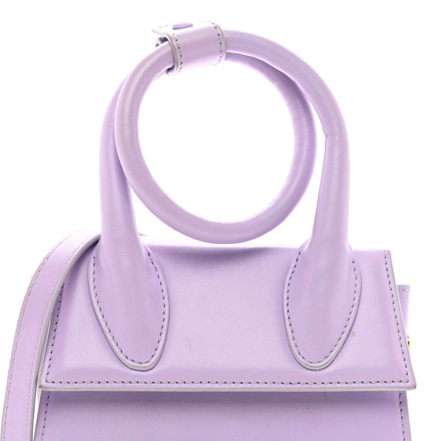 Jacquemus Smooth Calfskin Le Chiquito Noeud Lilac 4 of 12