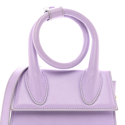 Jacquemus Smooth Calfskin Le Chiquito Noeud Lilac 4 of 12