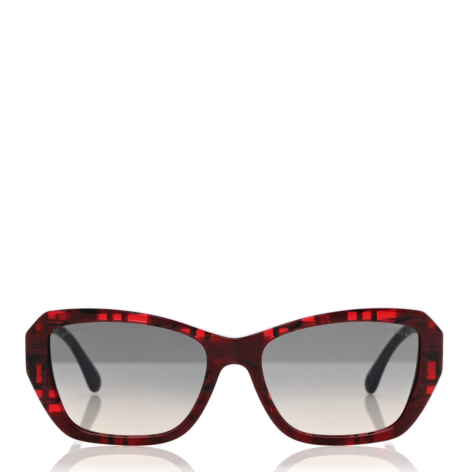 Chanel Acetate CC Sunglasses 5516-A Red 2 of 7