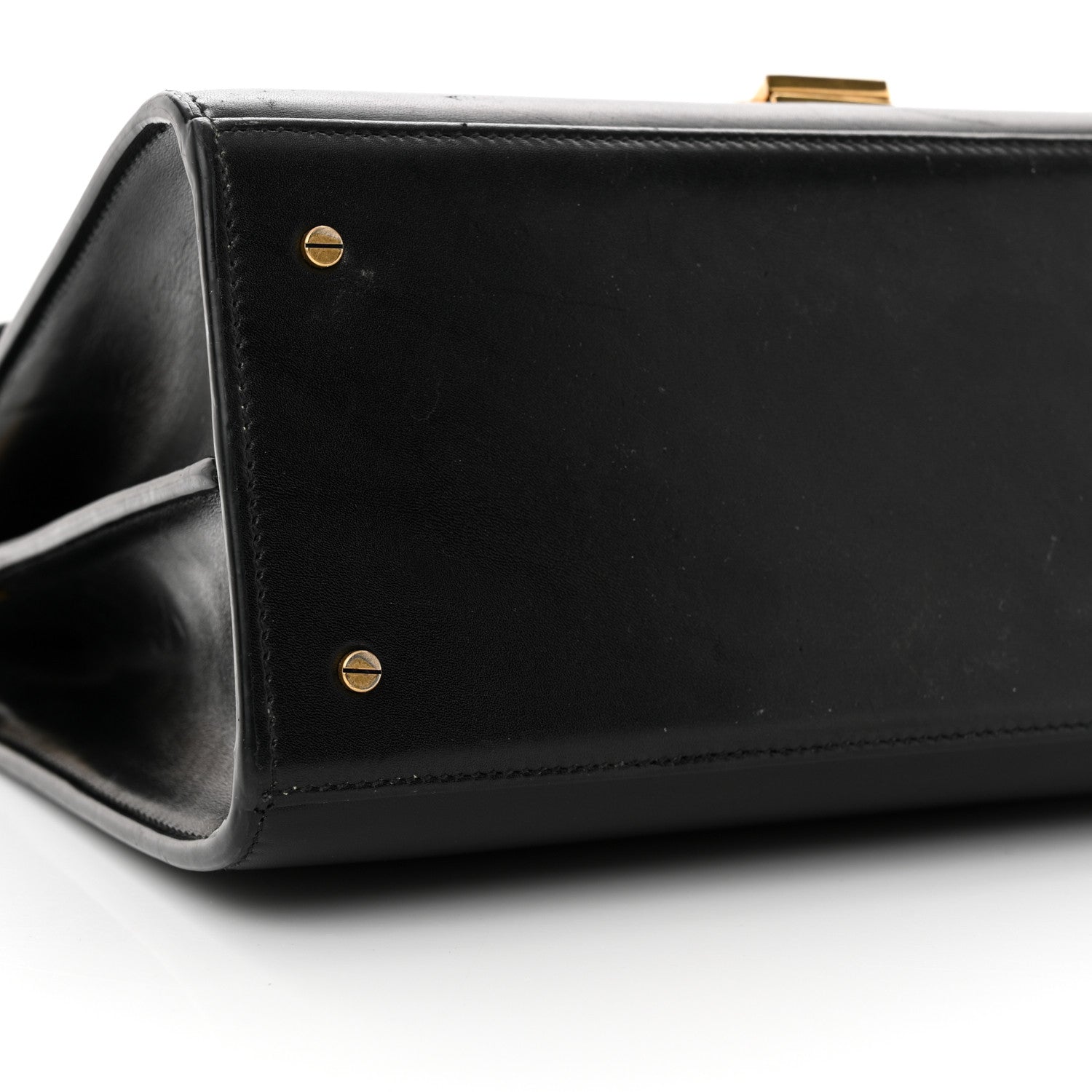 Saint Laurent Smooth Calfskin Medium Classic Monogram Cassandra Top Handle Black Rouge Legion 9 of 25