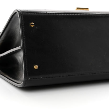 Saint Laurent Smooth Calfskin Medium Classic Monogram Cassandra Top Handle Black Rouge Legion 9 of 25