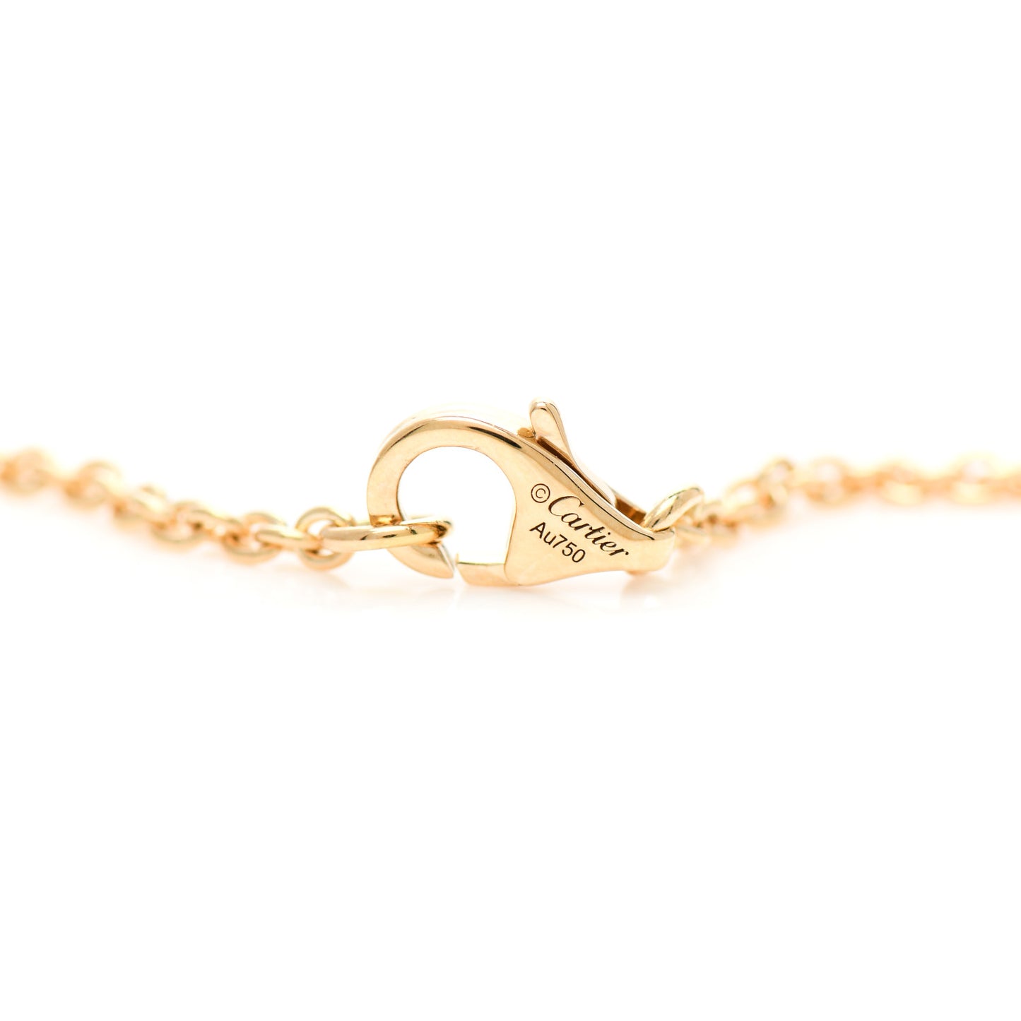 18K Yellow Gold Interlocking LOVE Necklace