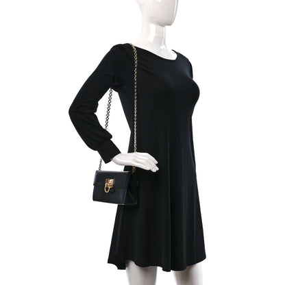 Salvatore Ferragamo Brushed Calfskin Gancini Chain Crossbody Black 2 of 8