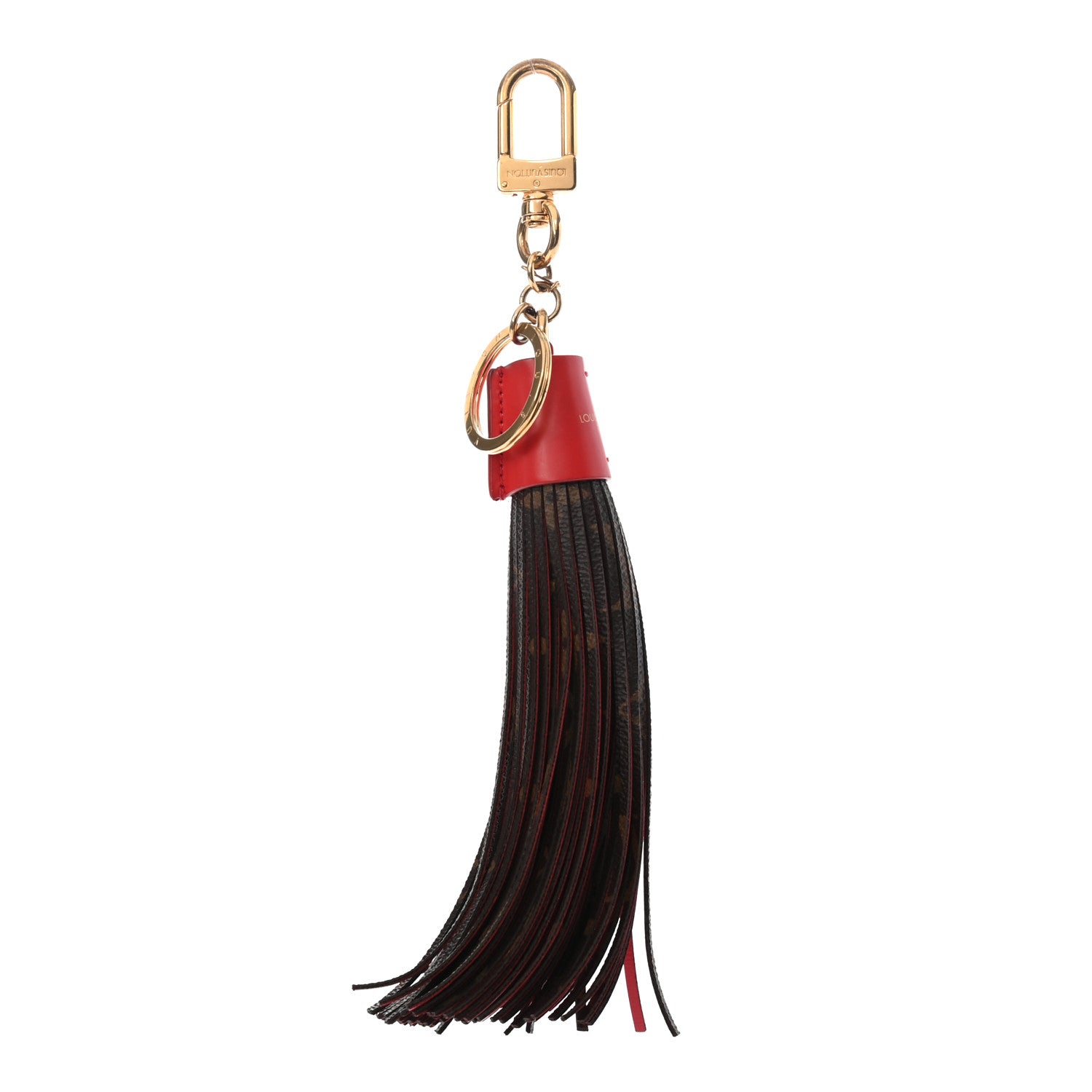 Louis Vuitton Monogram Tassel Bag Charm Red 1 of 4