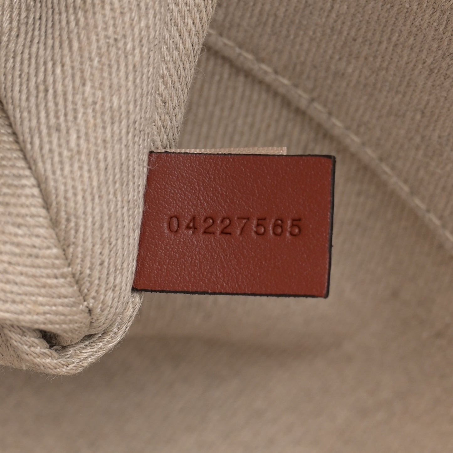 Linen Calfskin Medium Woody Ribbon Tote White Brown