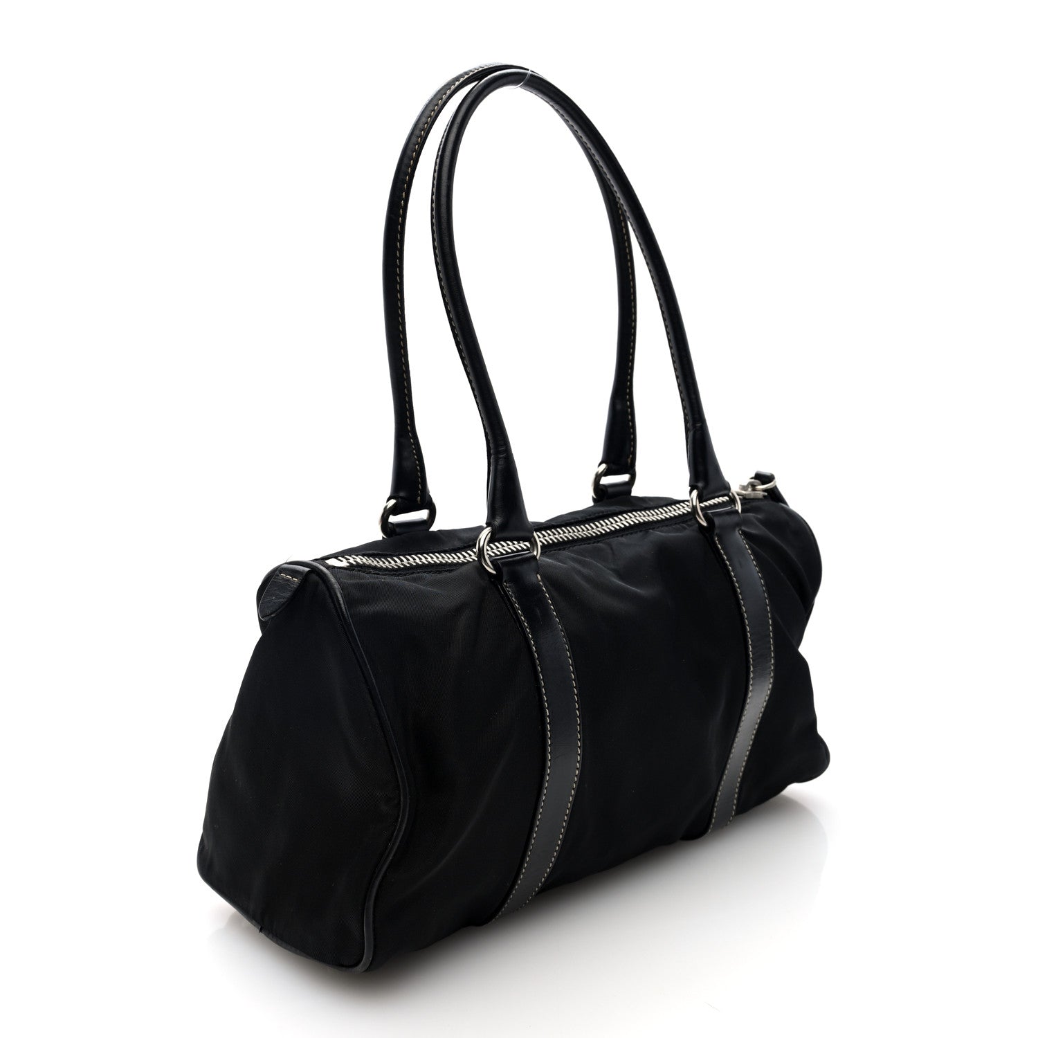 Prada Tessuto Nylon Bauletto Black 3 of 9
