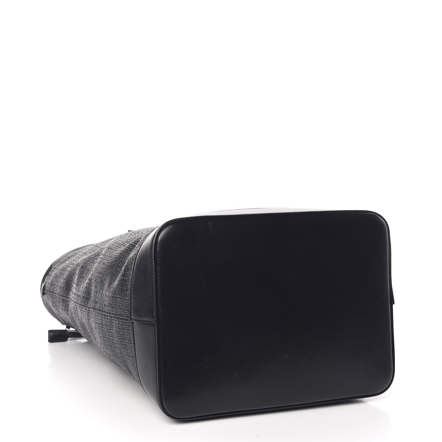 Saint Laurent Linen Canvas Teddy Shopping Bag Black 5 of 11