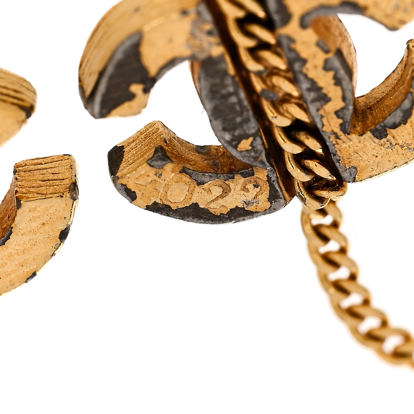 Crystal CC Chain Bracelet Gold