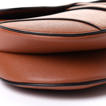 Christian Dior Grained Calfskin Saddle Bag Camello 9 of 10