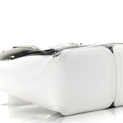 3.1 Phillip Lim Snakeskin Calfskin Mini Pashli Satchel Black White 8 of 13