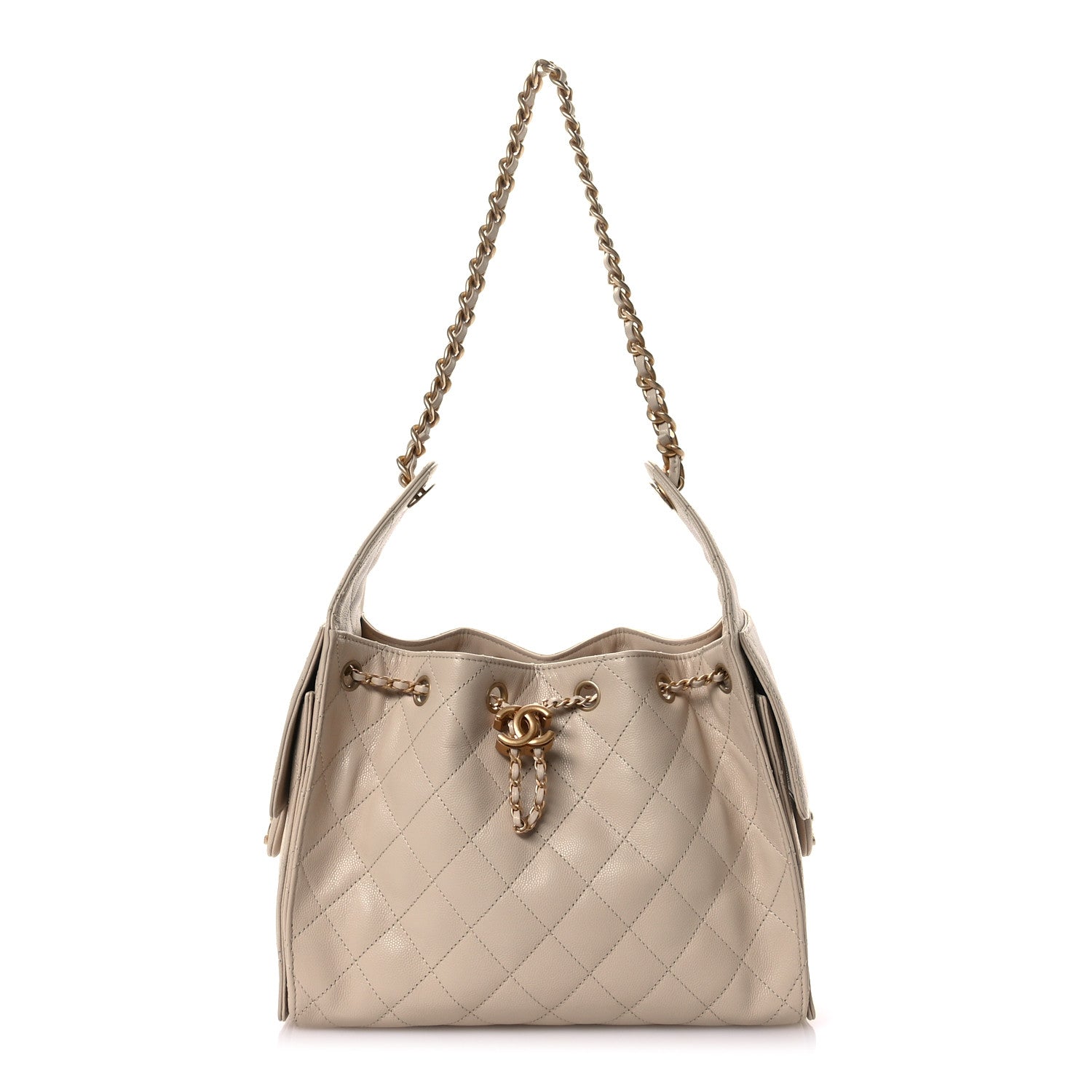Chanel Caviar Quilted Small Chanel 25 Handbag Beige 1 of 11