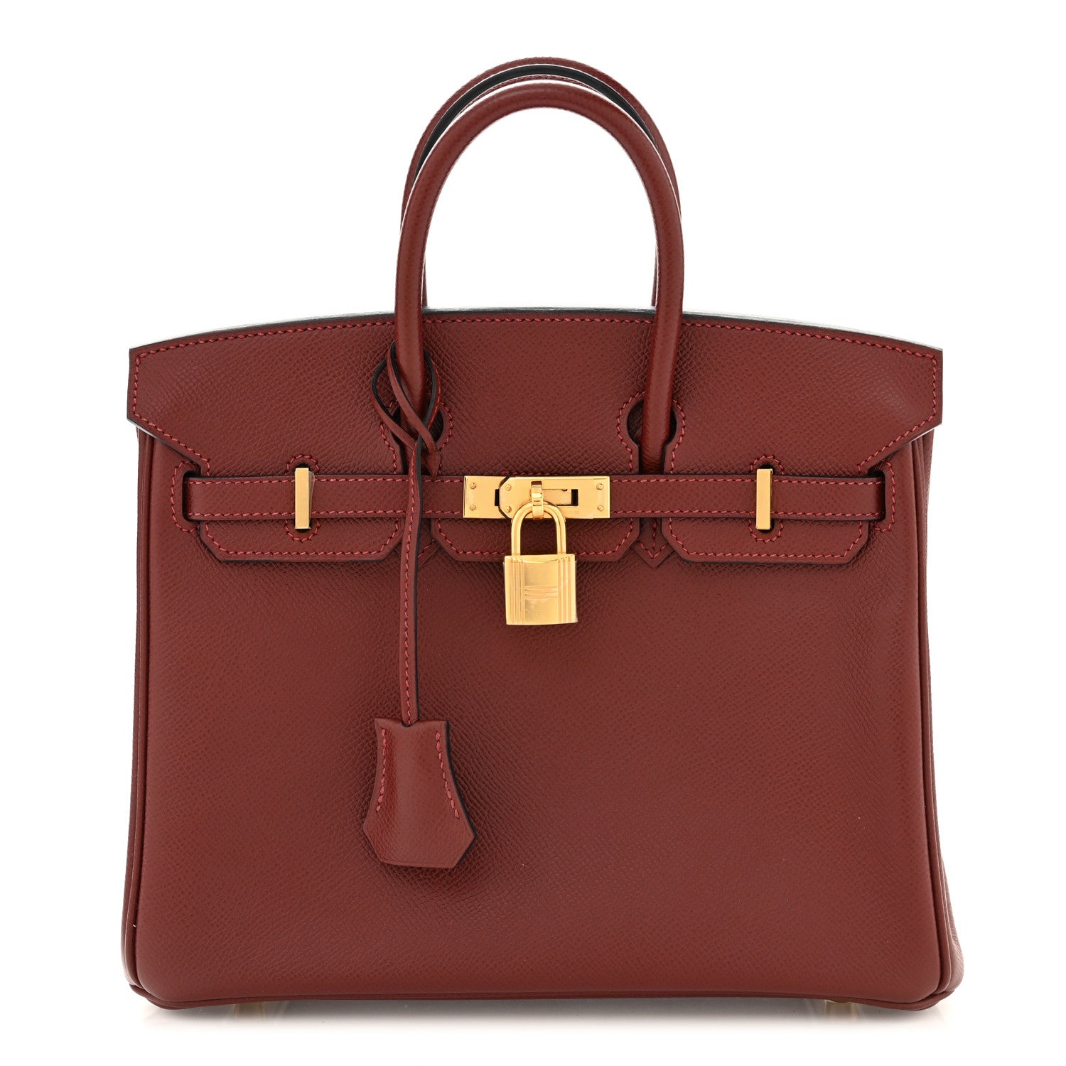 Hermes Epsom Birkin 25 Rouge H 1 of 10