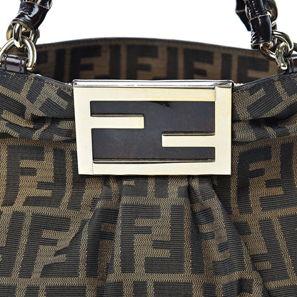 Fendi Zucca Small Mia Tote Tobacco 7 of 10