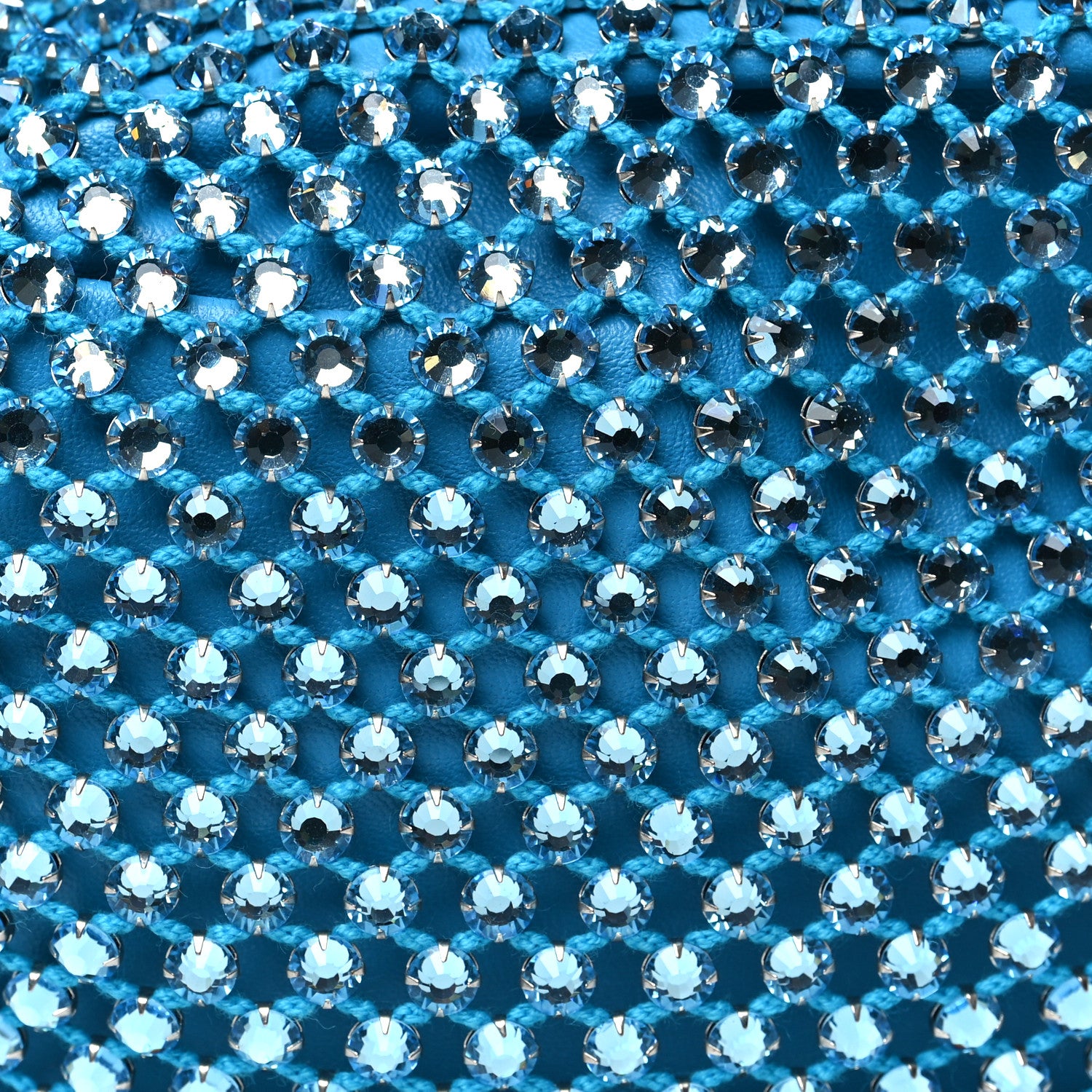 Bottega Veneta Mesh Crystal Nappa Intrecciato Mini Jodie Pool Aquamarine 8 of 10