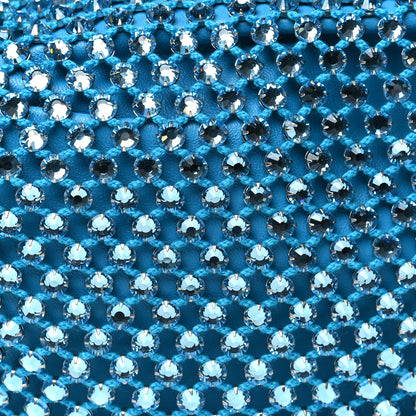 Bottega Veneta Mesh Crystal Nappa Intrecciato Mini Jodie Pool Aquamarine 8 of 10