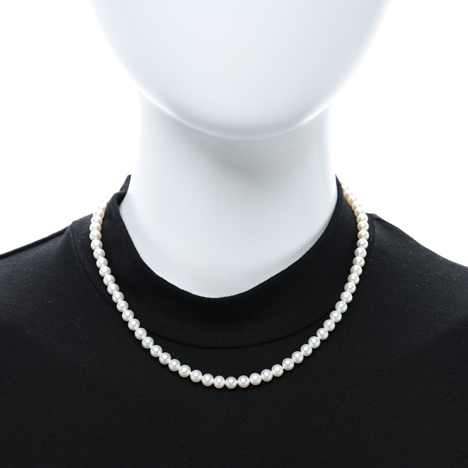 Tiffany Sterling Silver Freshwater Pearl 5-6mm Ziegfeld Necklace 3 of 5