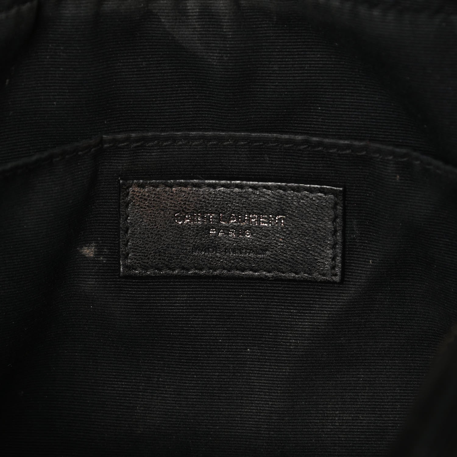 Saint Laurent Calfskin Matelasse Monogram Lou Camera Bag Black 6 of 17