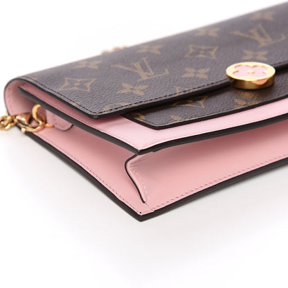 Louis Vuitton Monogram Flore Chain Wallet Rose Ballerine 7 of 10