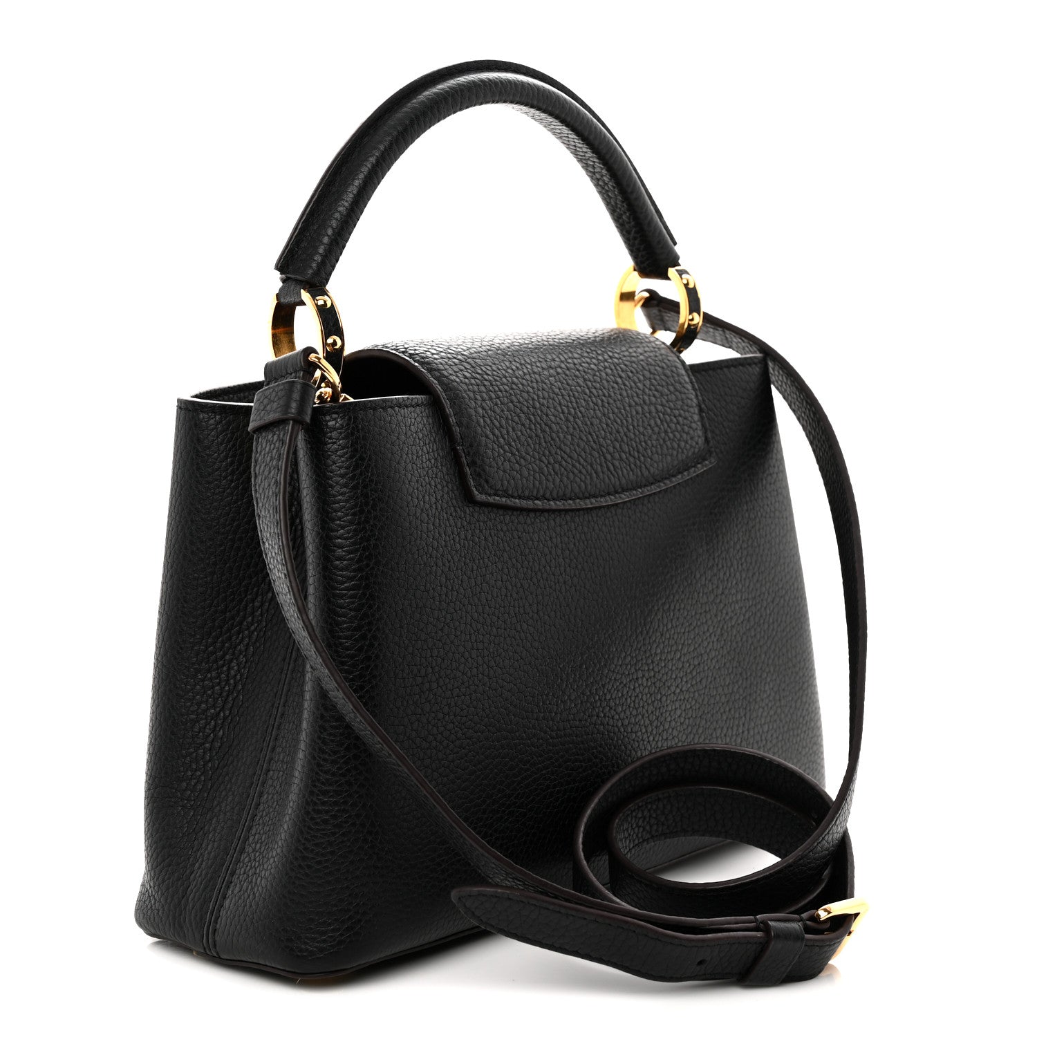 Louis Vuitton Taurillon Capucines BB Black 3 of 10
