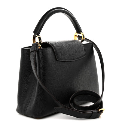 Louis Vuitton Taurillon Capucines BB Black 3 of 10