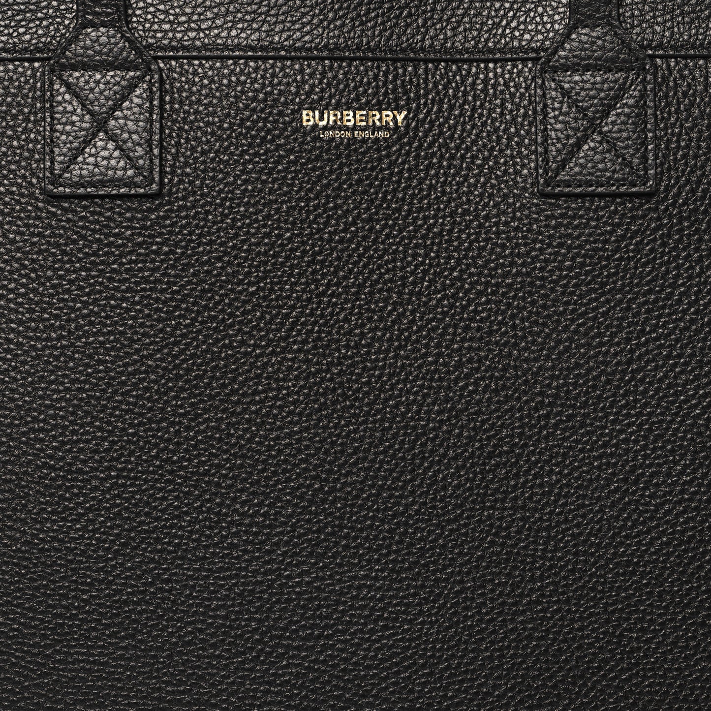 Grainy Calfskin Medium London Tote Bag Black