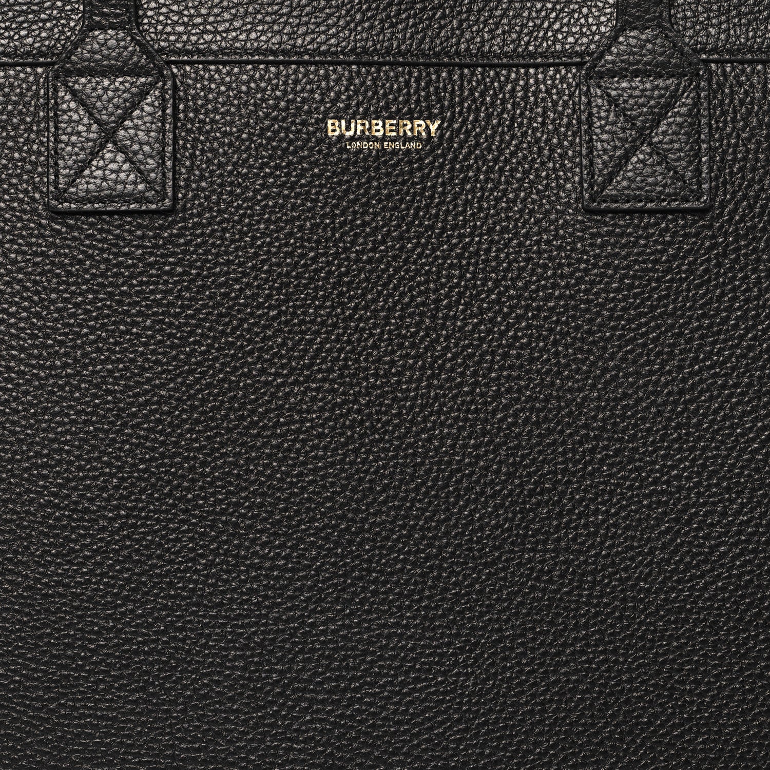 Burberry Grainy Calfskin Medium London Tote Bag Black 9 of 11